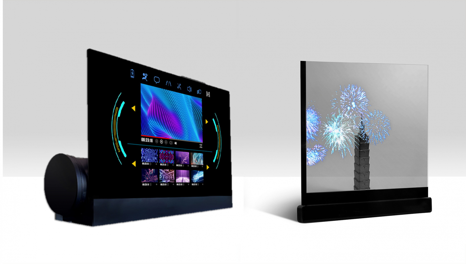 可卷式、折迭性、高透明